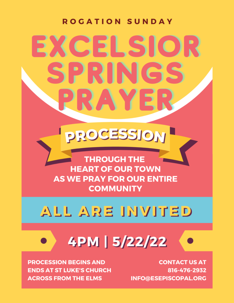 Flyer advertising the Rogation Sunday Prayer Procession